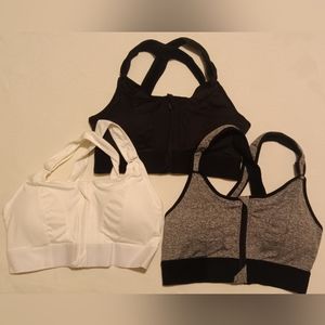 Heavy Duty Adjustable Zipper Front Sports Bra